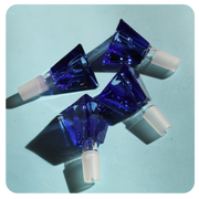 Blue Pyramid 14mm Bowl Piece for Bong | 420 Accessories